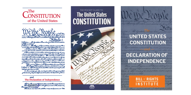 small constitution prints